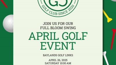 NCGC (North California Golf Club) 4월 정기 모임 안내